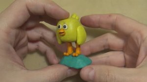 Цыпа из мультфильма про мимимишек. Цыпа из пластилина.