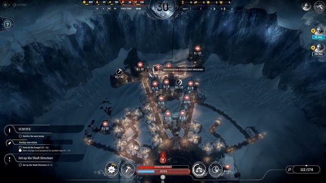 Frostpunk [Builders] [Extreme] [Deathless] [Part 1] [Crater][1st Storm]
