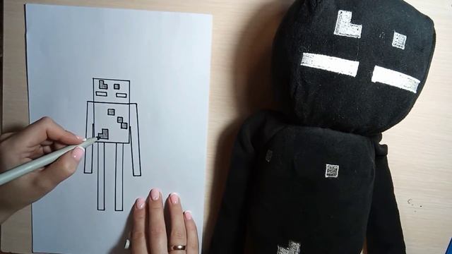 How to draw an ENDERMAN from Minecraft | Как нарисовать ЭНДЕРМЕНА из МАЙНКРАФТ смотреть онлайн