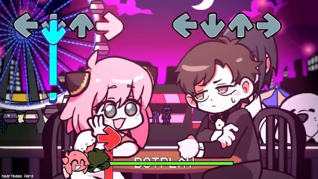 Heartbass but Anya and Damian Sings it [FNF The Date Week | Spy X Family Cover + Reskin] смотреть онлайн