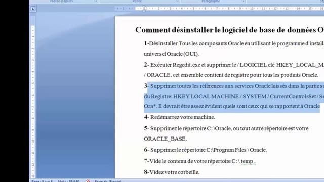 COURS DBAI [Tuto 2]-Désinstallation base de données oracle смотреть онлайн