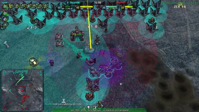 2016/01/23: Stuart98(Sh) vs Shaman(Sh) on Icy Shell - Zero-K смотреть онлайн