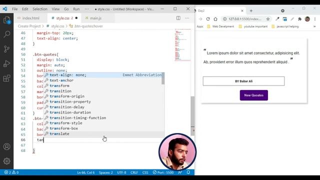 Build Random Quote Generator in Day 14: Mastering HTML, CSS, & JavaScript | 60-Day Coding Challeng смотреть онлайн