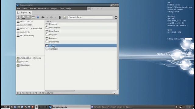 AntiX 13.1 - Trashcan for SpaceFM смотреть онлайн