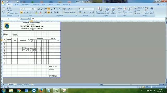 Cara Membuat Daftar Hadir atau Absensi di Microsoft Excel смотреть онлайн