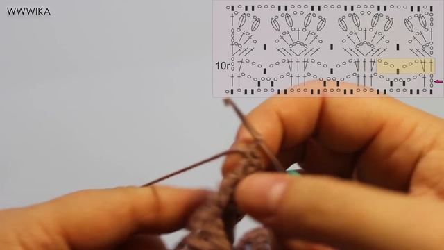 Как связать крючком летний топ японским ажуром 1 часть   Вяжем по схемам #топкрючком #crochettop