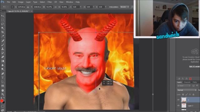 Dr Phill Photoshop Speed Art смотреть онлайн