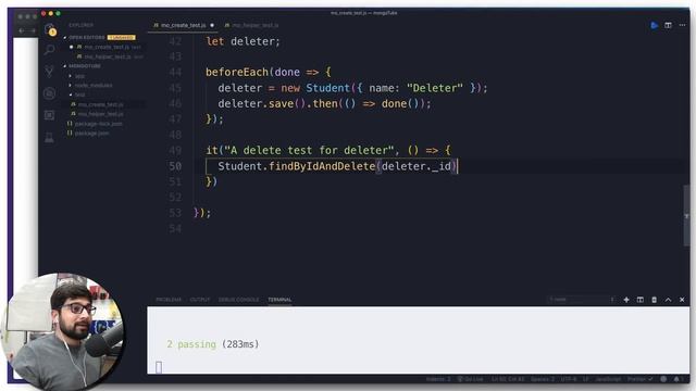 A delete test for mongoDB смотреть онлайн