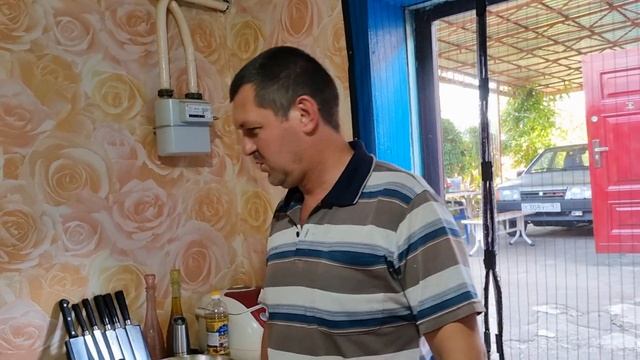 Тушим свинину со специями.Жарим картофель на сале ! смотреть онлайн