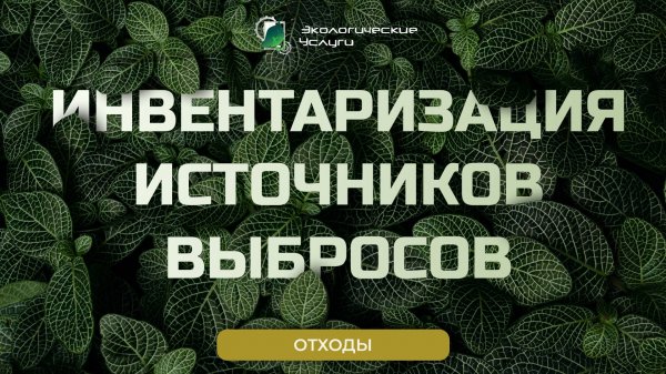 Инвентаризация источников выбросов (ИИВ)