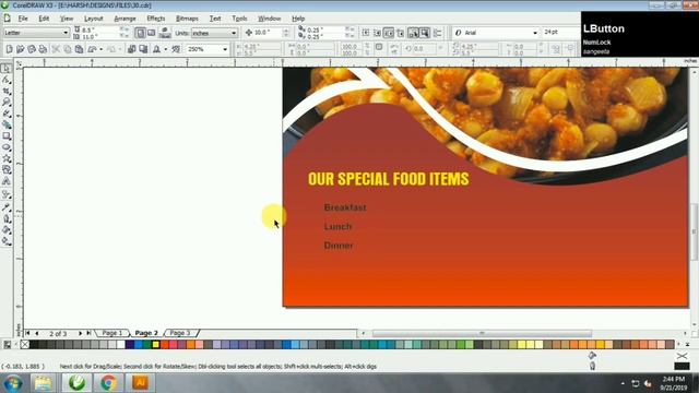 Restaurant Flyer design in Coreldraw x3 | Graphic design 4u смотреть онлайн