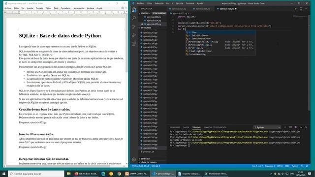 SQLite: Base de datos desde Python смотреть онлайн
