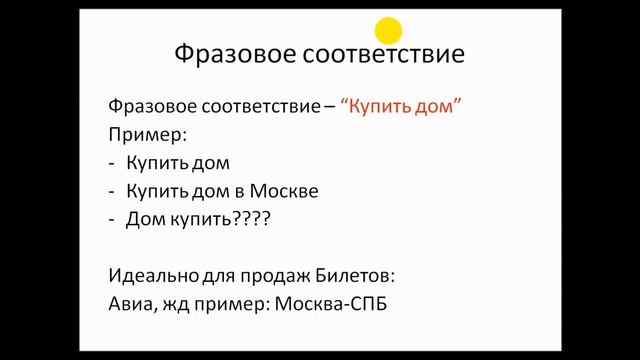 Типы соответствия Google Adwords vs Яндекс Директ смотреть онлайн