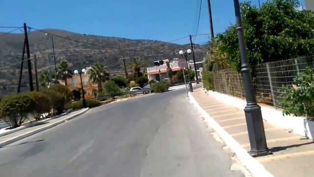 Crete Greece Kreta Grecja Stalis Walking down the streets of Stalida смотреть онлайн