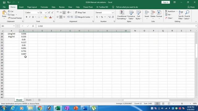 ELISA: Data conversion in MS Excel format with Standard Curve- Simple Method смотреть онлайн