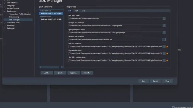 Delphi 11 Alexandria : Android SDK Setup смотреть онлайн