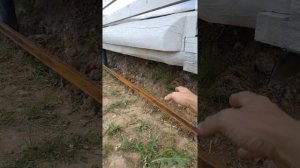 Монтаж цоколя/цокольного сайдинга на винтовые сваи на бревенчатом срубе1. Расширенная версия