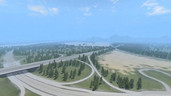 American Road BeamNG.Drive map