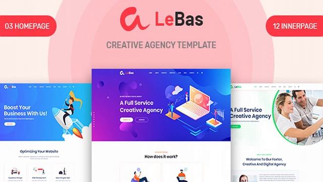 Lebas - Creative Agency PSD Template | Themeforest Website Templates and Themes смотреть онлайн