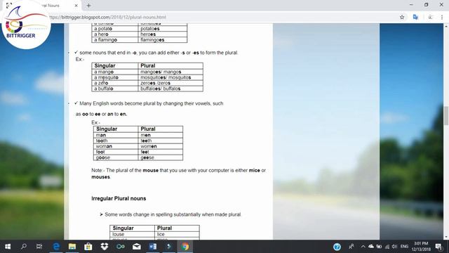 Plural Nouns смотреть онлайн