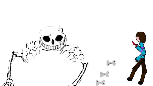 Фриск/часа против ultra Sanz моя первая анимация (undertale) смотреть онлайн