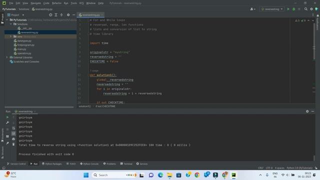 Python - Reverse a string with multiple solutions смотреть онлайн