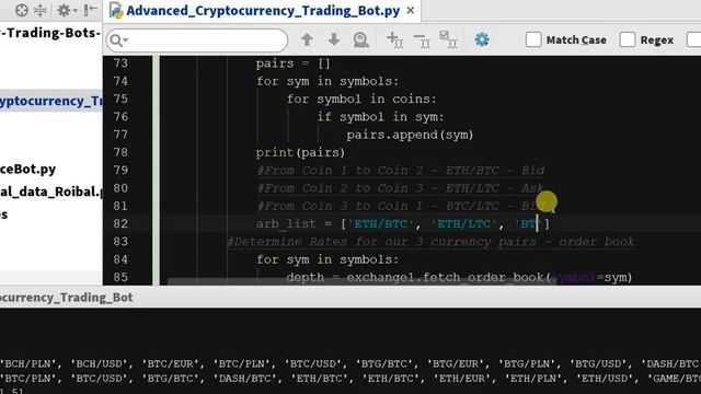 Coding Arbitrage Python Function 2 - Arbitrage Cryptocurrency Bot in Python - Code - Ch 5.18 смотреть онлайн