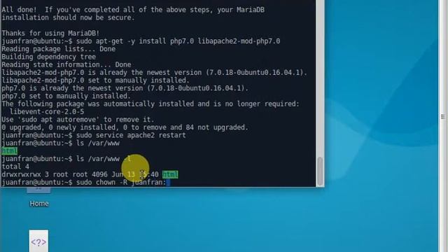 Instalacion de Mariadb, php7.0 y phpmyadmin en xubuntu 16.04 смотреть онлайн