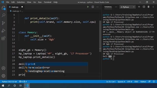Learn Python OOP - Inner Classes смотреть онлайн