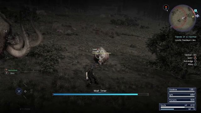 FFXV Wait Mode Tutorial смотреть онлайн