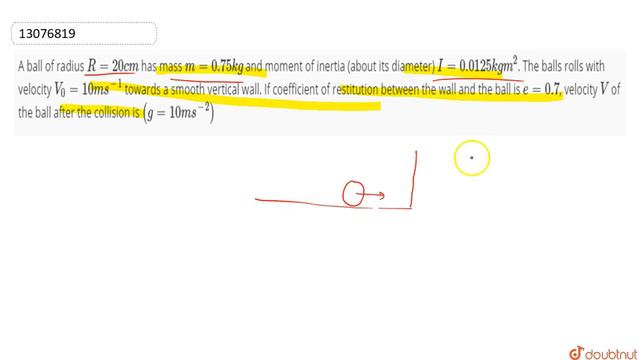 A ball of radius `R=20 cm` has mass `m=0.75 kg` and moment of inertia (about its diameter) смотреть онлайн
