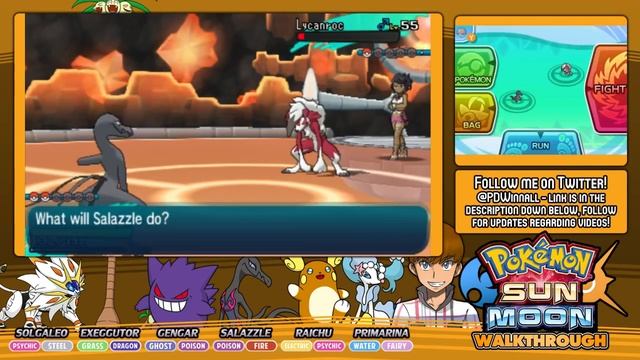 Pokémon Sun and Moon Walkthrough - Part 24: Elite Four of Alola's Pokémon League! смотреть онлайн