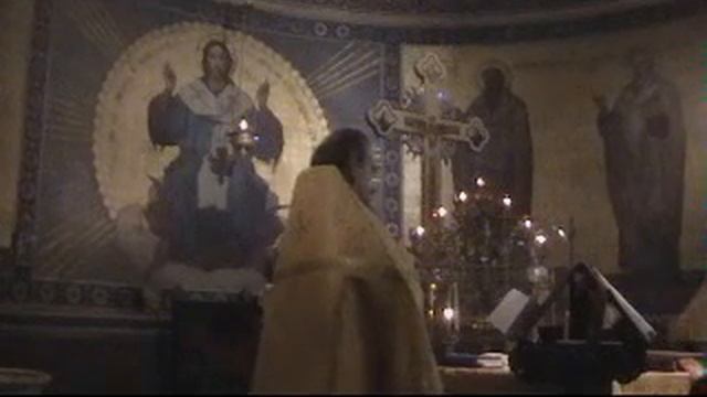 Париж. Храм св. Александра невского. Фрагменты богослужения. смотреть онлайн