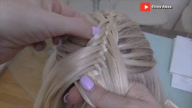 Самый объёмный вариант косы Рыбий хвост Dutch Fishtail braid смотреть онлайн