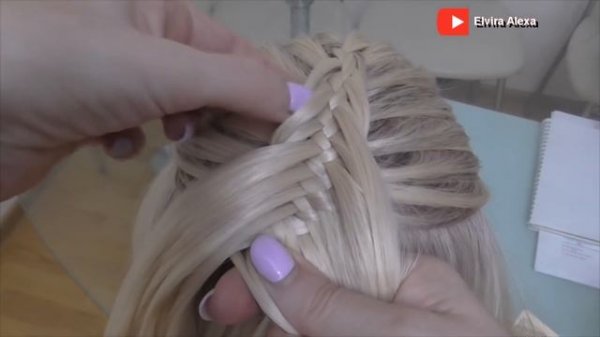 Самый объёмный вариант косы Рыбий хвост Dutch Fishtail braid