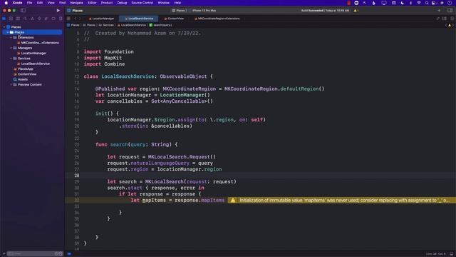 Build a Maps Application in SwiftUI - Find Nearby Landmarks смотреть онлайн