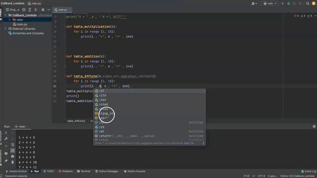 Apprendre PYTHON 9 4 Fonction Callbaxk et Lambda смотреть онлайн