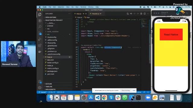 #49-Diff Class base vs Functional components | Mobile App Course (2021) | Naveed Sarwar смотреть онлайн
