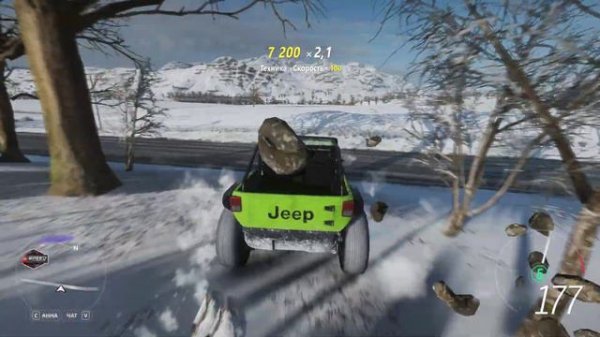 Forza Horizon 4 Забрался на высокую гору на Jeep Trailcat!