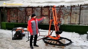 Обзор малогабаритной переносной буровой установки ГБУ Электро М4. Видео от ЗБТ