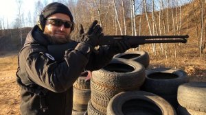 Первый урок по стрельбе из помпового ружья