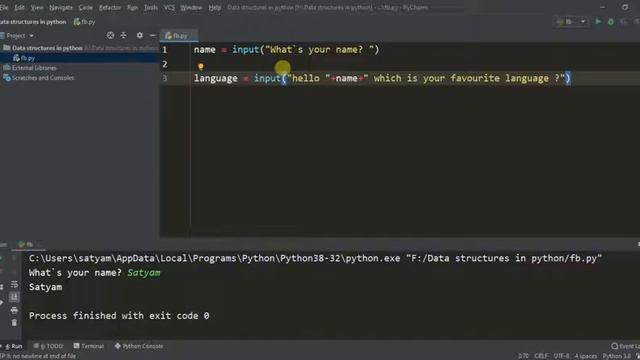 Taking input from user in python || Python tutorials смотреть онлайн