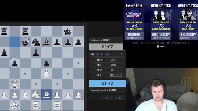 Magnus Carlsen Stream | Blitz Chess