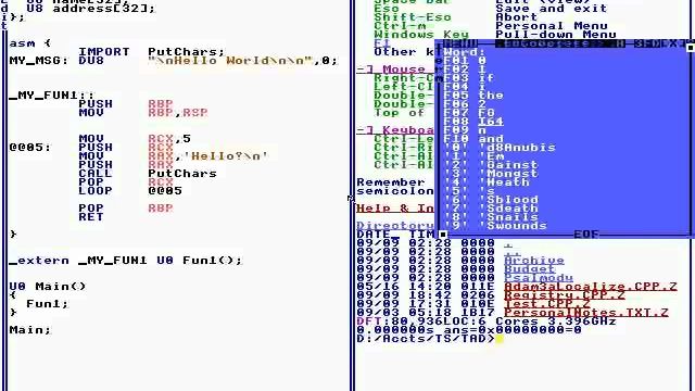 Using the Assembler | TempleOS Terry Davis Archive (2014) смотреть онлайн