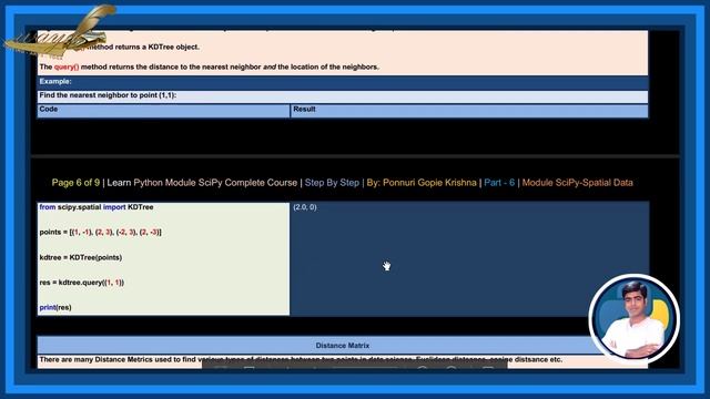 Learn SciPy Complete Course |Step By Step| Spatial Data | Ponnuri Gopie Krishna | Part-6 смотреть онлайн