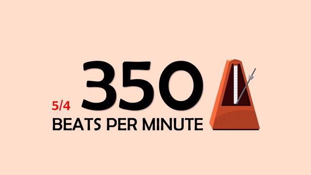 350 BPM 5/4 Metronome смотреть онлайн