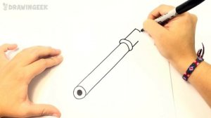 How to draw a Flute | Flute Instrument Easy Draw Tutorial