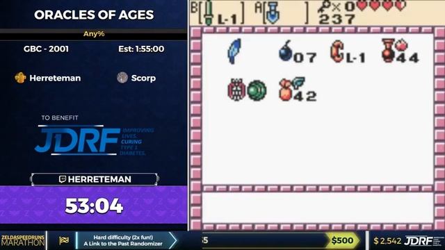 ZSR Marathon 2018 - The Legend of Zelda: Oracle of Ages Any% by Herreteman смотреть онлайн