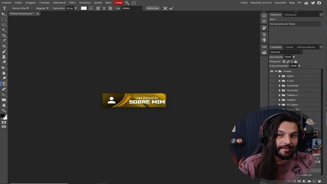 Paineis Twitch Gratis no modelo Cypher com PSD do Photoshop para editar смотреть онлайн
