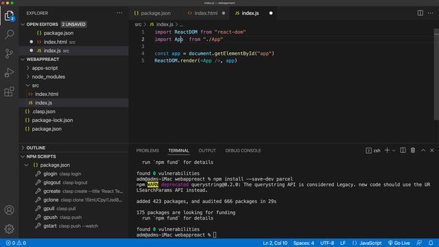 Google Apps Script WEB APP with React JS and Router Tutorial смотреть онлайн